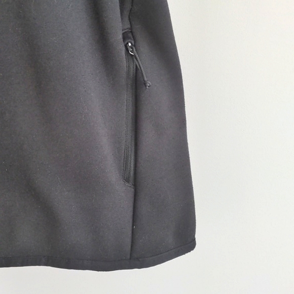 The North Face Womens Black Neck Zip Kangaroo Pockets Fleece Pull Over Size M - Picture 6 of 12